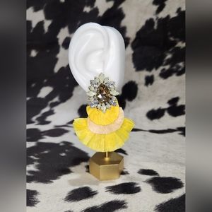 Crepe Paper Statement Fashion Earrings